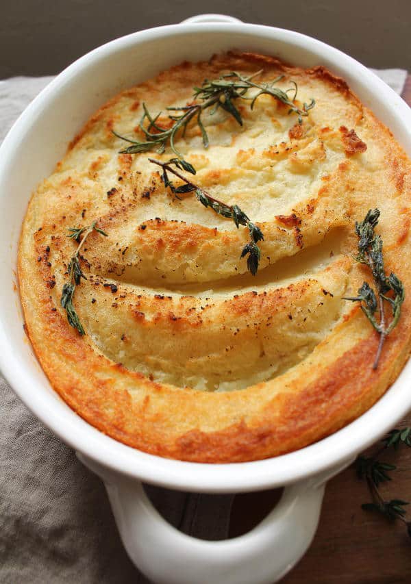 Broiled Mashed Potatoes with Herbs