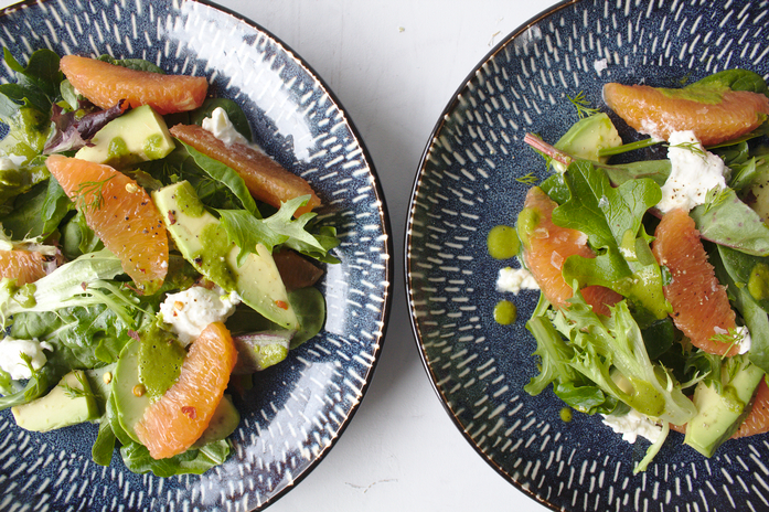 Citrus Salad with Basil Vinaigrette