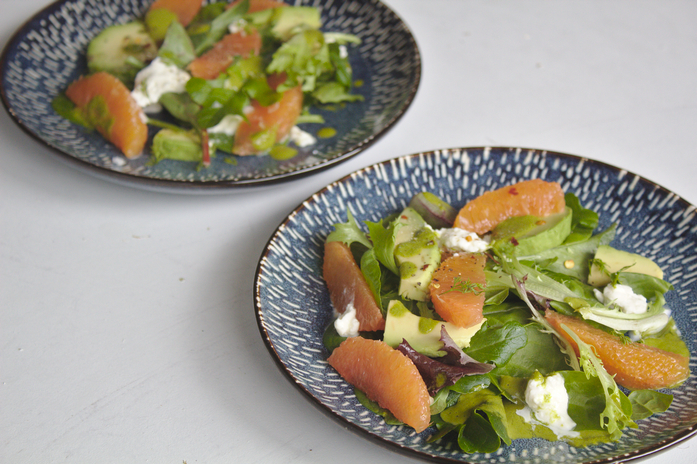 Citrus Salad with Basil Vinaigrette