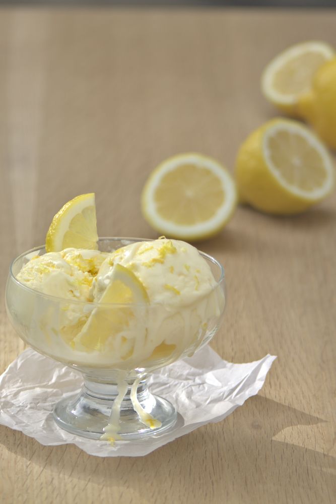 lemon ice cream
