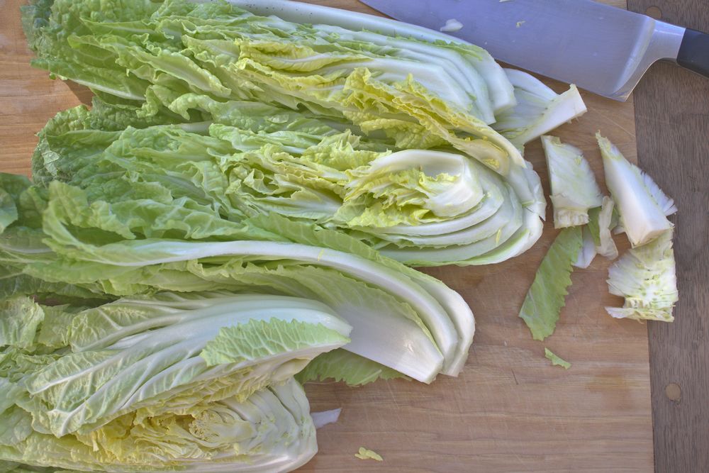 how to remove core from cabbage