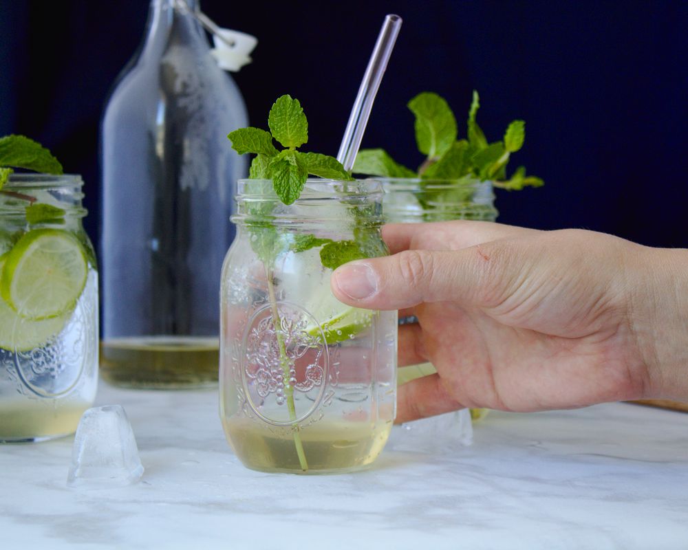 Refreshing Mint Lime Soda The Frayed Apron