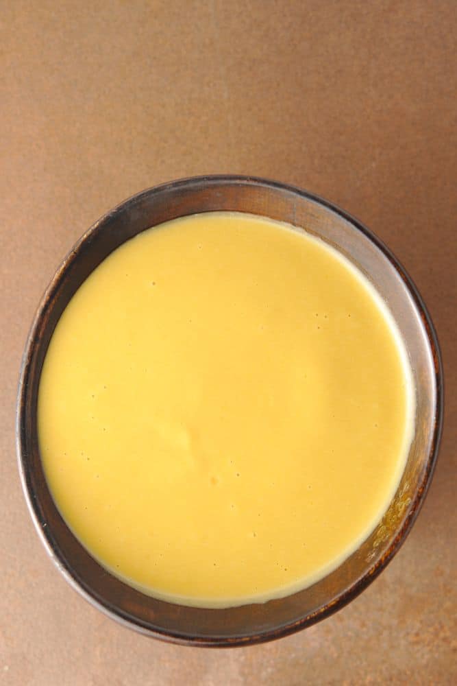 creamy vinaigrette in a bowl