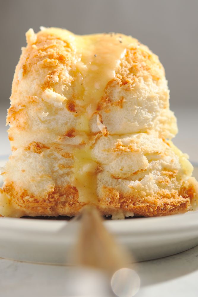 Perfect Angel Food Cake with OrangeVanilla Glaze The Frayed Apron