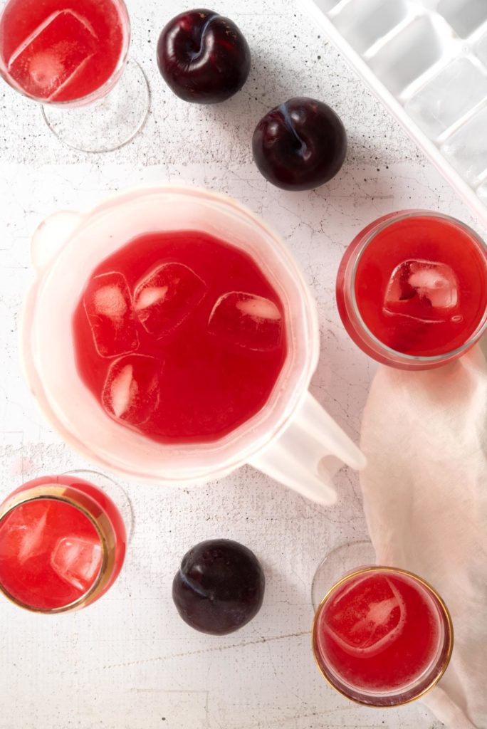 salted plum lemonade drink