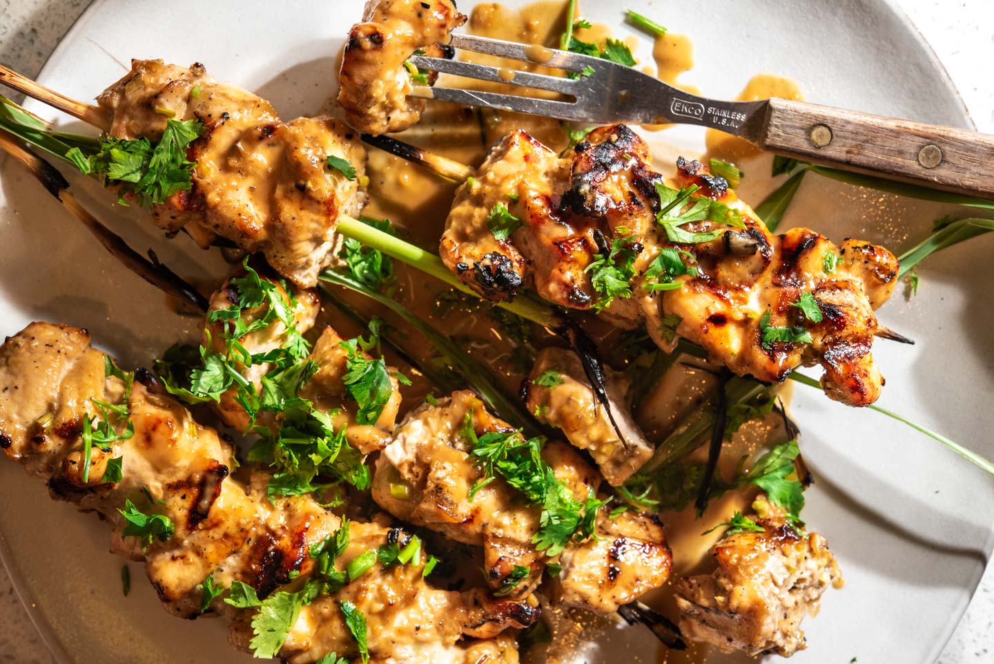 Grilled Lemongrass Chicken Satay-image