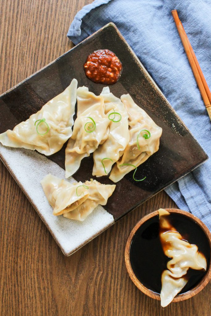 pork and cabbage pot stickers