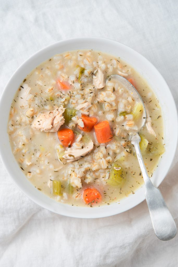 Easy Chicken Barley Soup The Frayed Apron