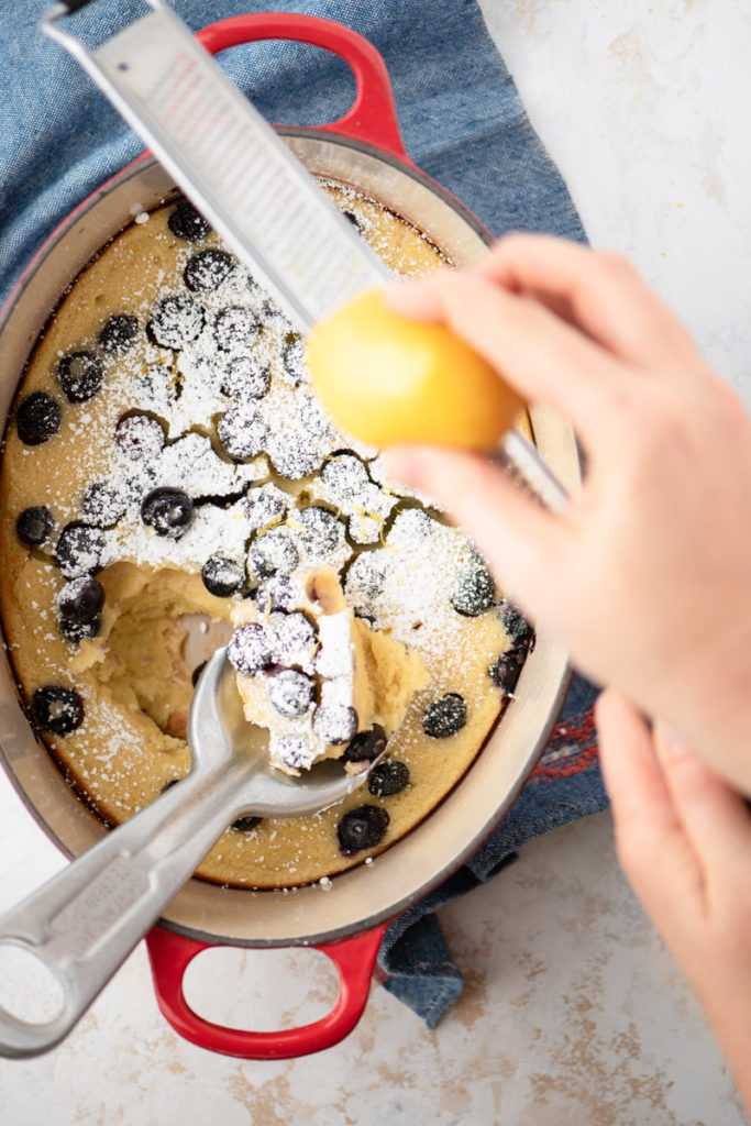 The Easiest Buttermilk Blueberry Clafoutis | The Frayed Apron