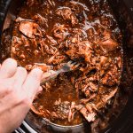barbacoa shredded beef in crock pot