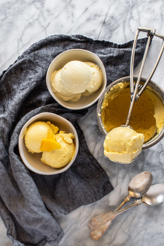 mango and pineapple ice cream