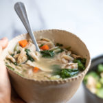 chicken orzo soup with lemon