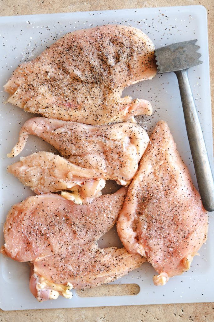 pounded chicken breast